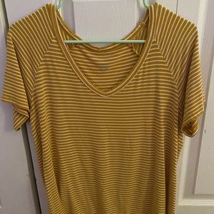 AE yellow striped shirt